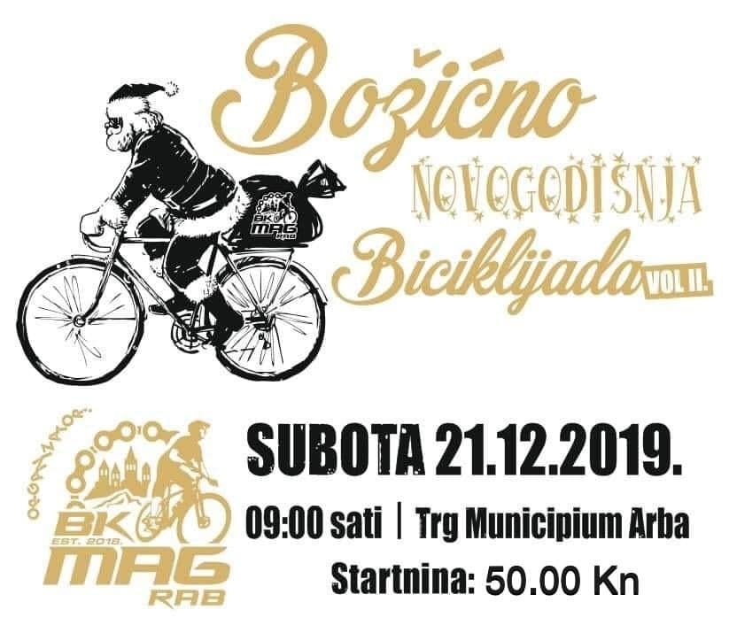 Božićno-novogodišnja biciklijada u organizaciji BK MAG – Rab / (sub.) 21.12. u 9.00h