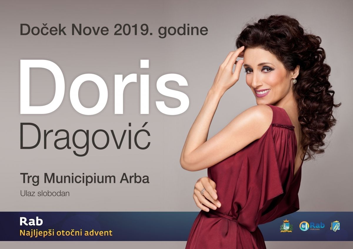 Koncerti klape Šufit, Željka Bebeka i doček Nove godine s Doris Dragović na Trgu Municipium Arba