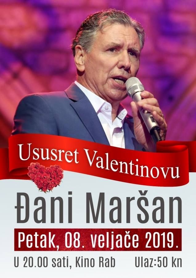 Ususret Valentinovu uz pjesme Đanija Maršana / (pet.) 8.2.2019. – Kino Rab u 20.00h