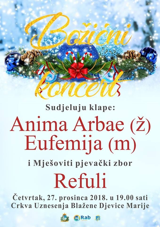 Božićni koncert u rapskoj katedrali / (čet.) 27.12. u 19.00 h