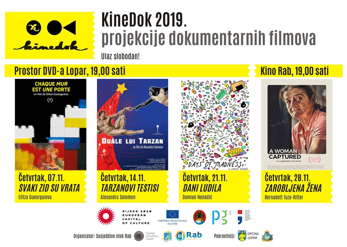 KineDok ponovno stiže na Rab – Projekcije kreativnih dokumentaraca svakog četvrtka tijekom studenog