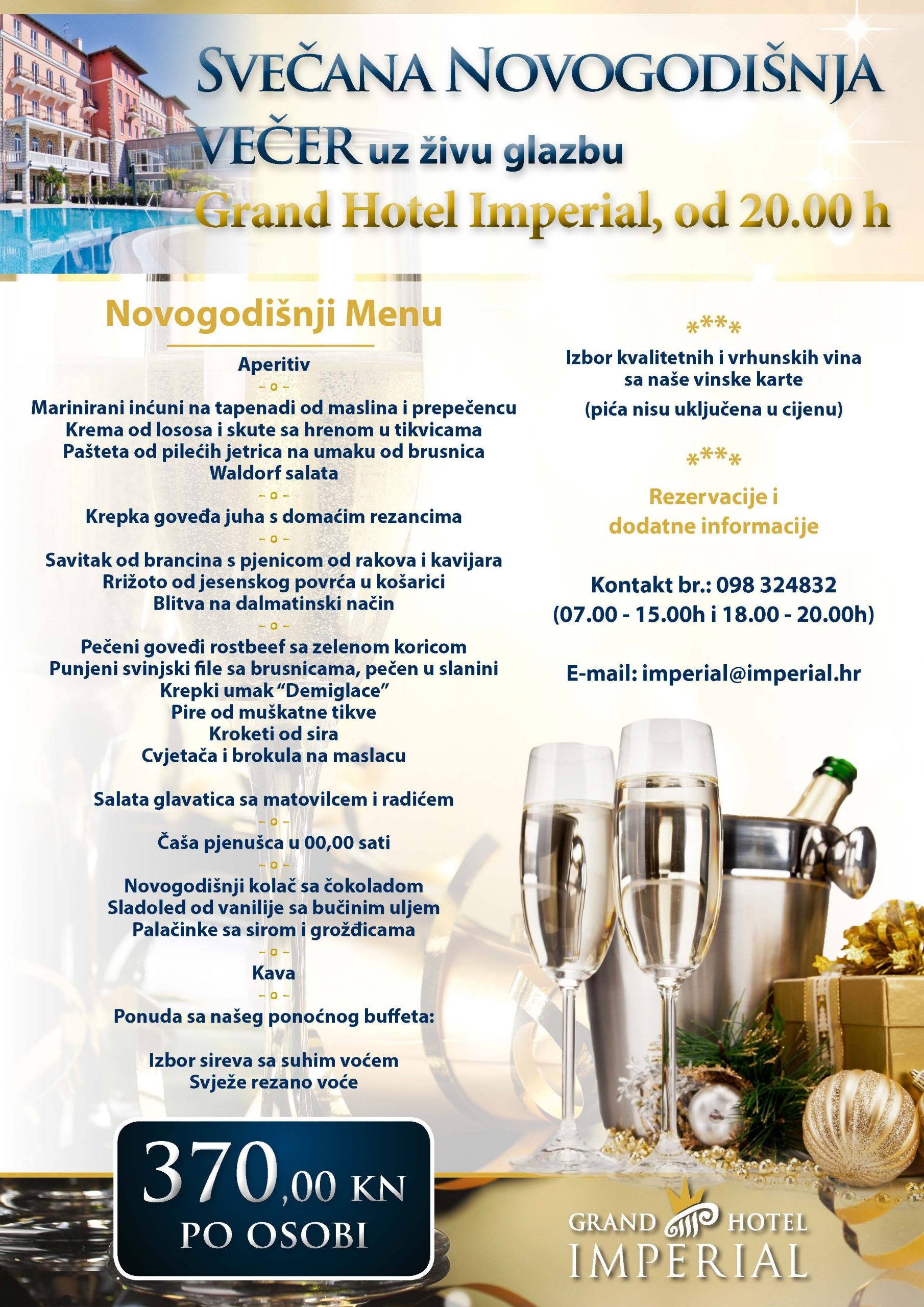 Svečana novogodišnja večer u Grand Hotelu Imperial