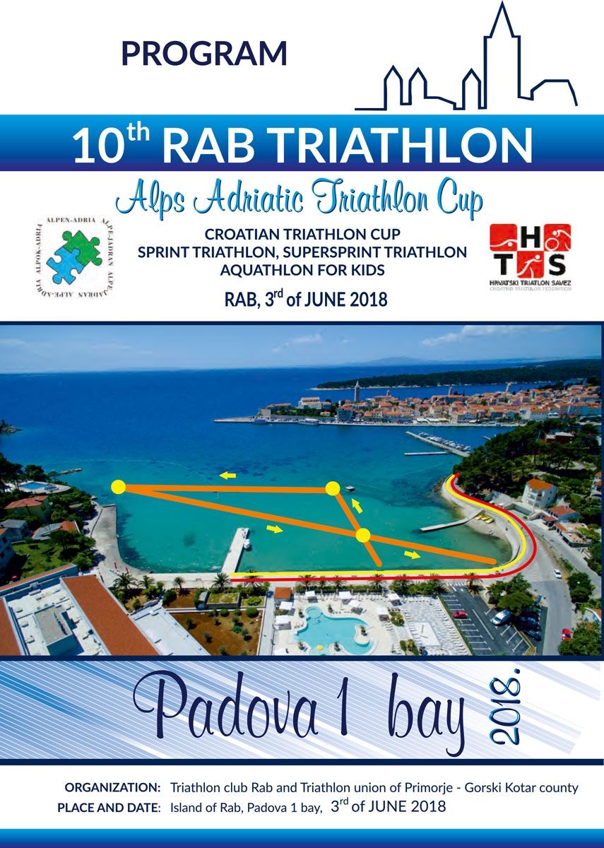 U nedjelju 3. lipnja starta jubilarni 10. Alpe-Adria Triatlon kup – RAB 2018