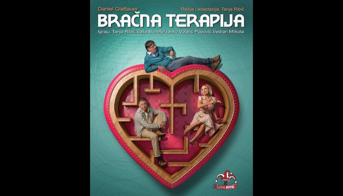 Kazališna predstava “Bračna terapija” u izvedbi Kazališta Luda kuća | (čet.) 10.02.2022. u 20 sati, Kino Rab