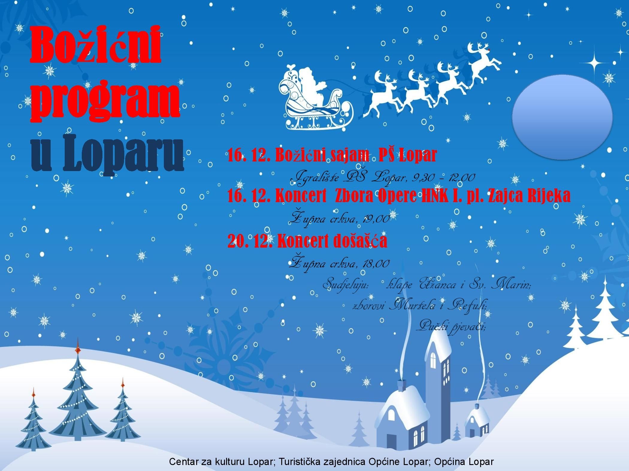 Božićni program u Loparu