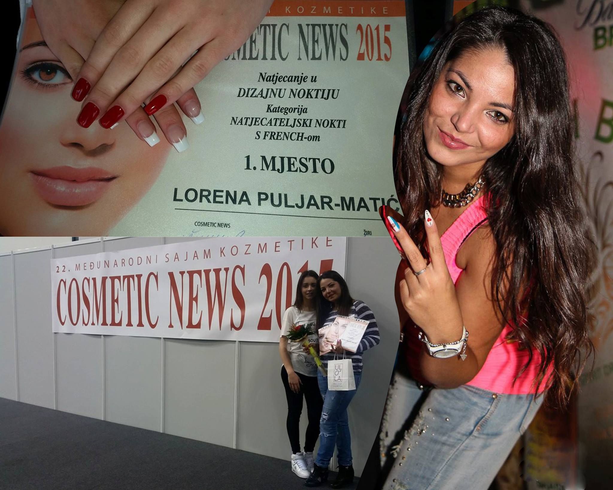Lorena Puljar-Matić pobjednica natjecanja u dizajnu noktiju na opatijskom “Cosmetic News 2015”