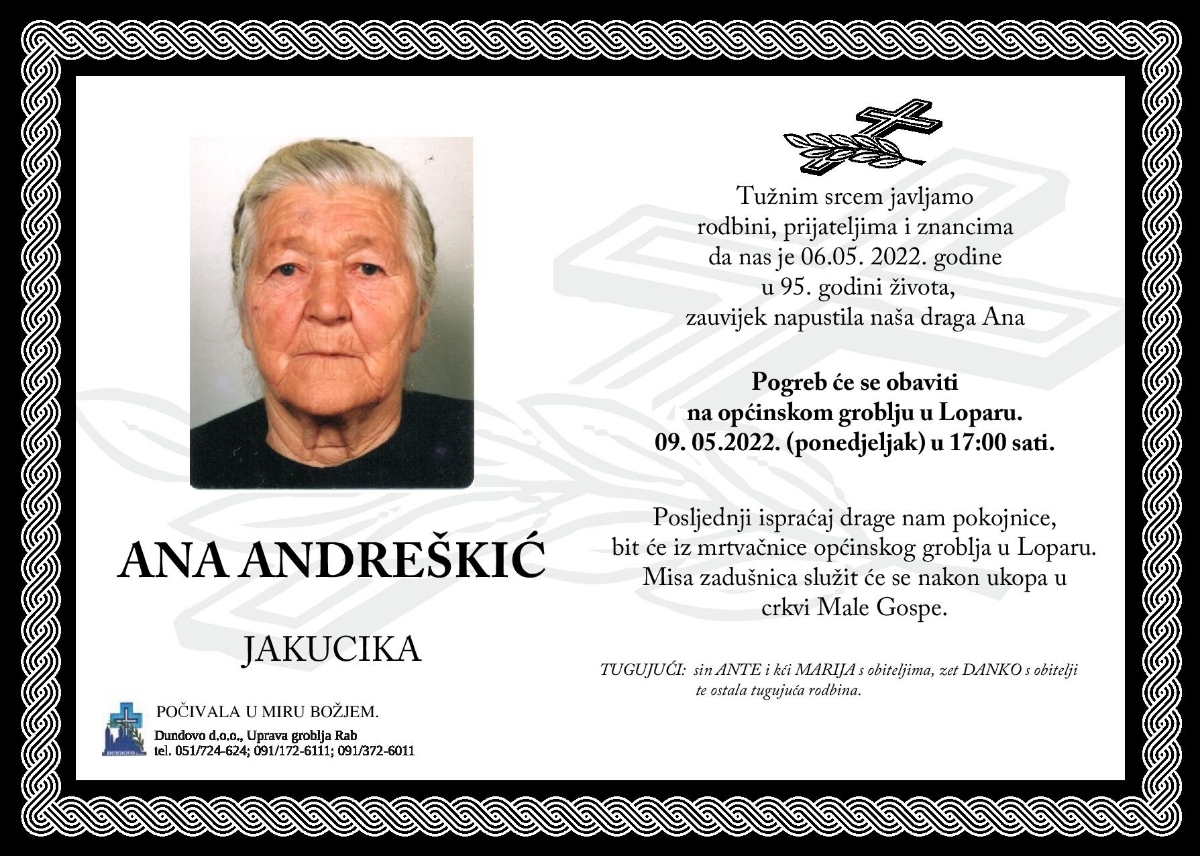 ANA ANDREŠKIĆ – Jakucika