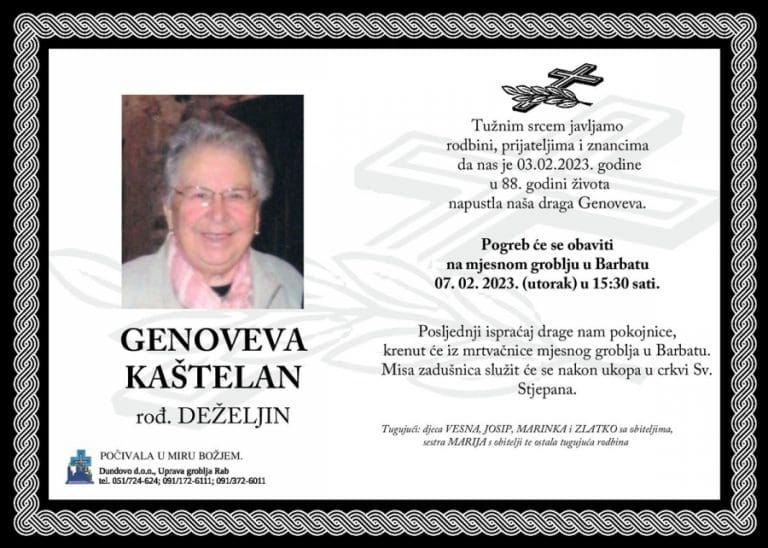 GENOVEVA KAŠTELAN rođ. Deželjin