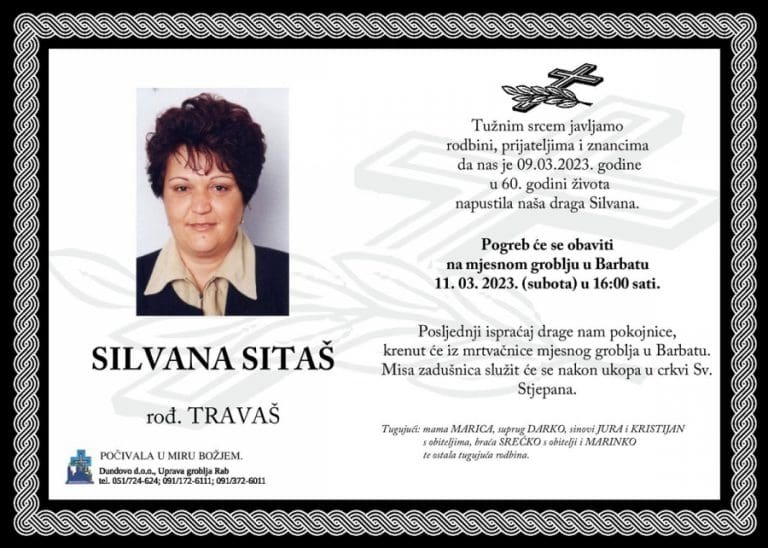 SILVANA SITAŠ rođ. Travaš