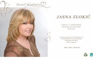 Koncert Jasne Zlokić ususret Valentinovu | (sub.) 11.2.2023. – Sportska dvorana Rab