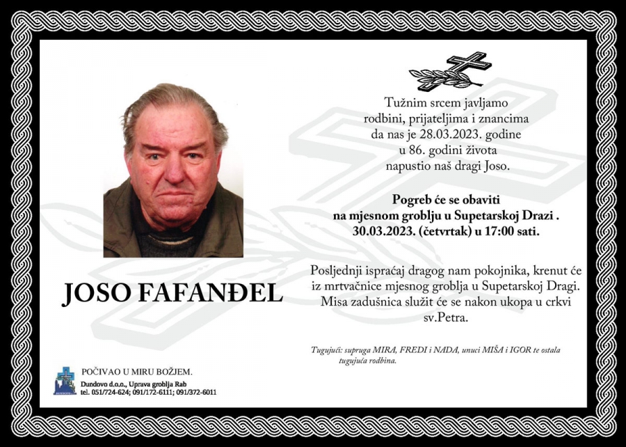JOSO FAFANĐEL JOSO FAFANĐEL