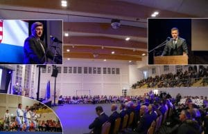 Premijer Plenković stigao na svečano otvaranjue nove sportske dvorane u Loparu