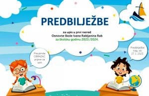 Počela provedba predbilježbi za upis u prvi razred osnovne škole