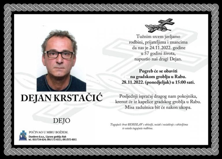 DEJAN KRSTAČIĆ – Dejo
