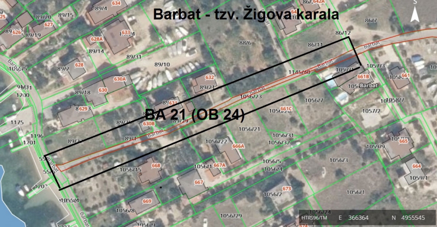 Obavijest o radovima na nerazvrstanoj cesti BA 21 u Barbatu – “Žigova karala”