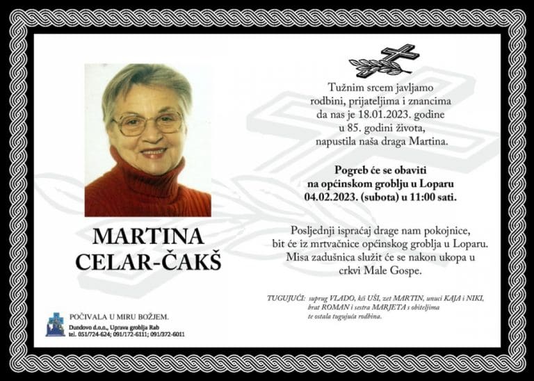 MARTINA CELAR-ČAKŠ