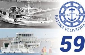 Rapska plovidba d.d. | 59 godina od prve trajektne “pruge” legendarnim Ćutinom