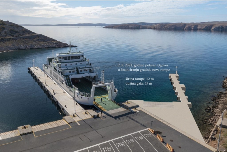 Započeli radovi u uvali Stinica – Uskoro postavljanje 19 baznih pilota nove rampe u trajektnom pristaništu
