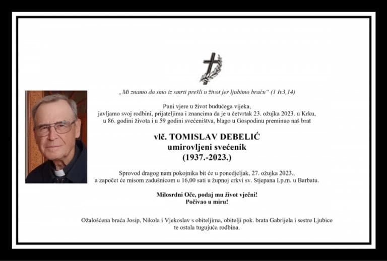 vlč. TOMISLAV DEBELIĆ