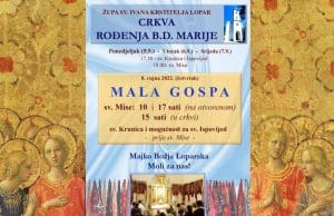 Pripreme vjernika za blagdan Male Gospe i raspored misnih slavlja u Loparu
