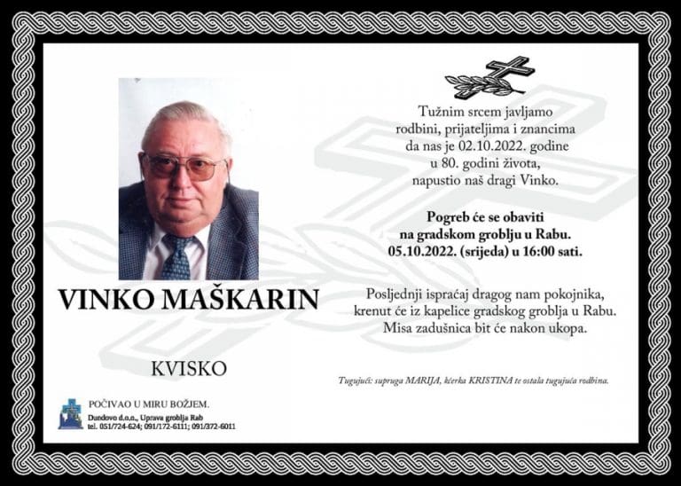 VINKO MAŠKARIN – Kvisko