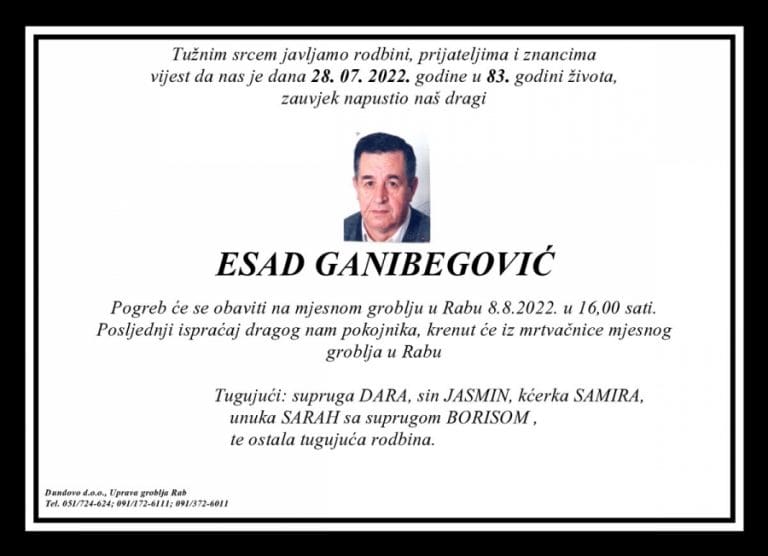 ESAD GANIBEGOVIĆ