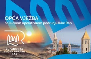 Opća vježba ŽLU Rab na lučkom operativnom području luke Rab