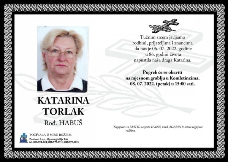 KATARINA TORLAK rođ. Habuš