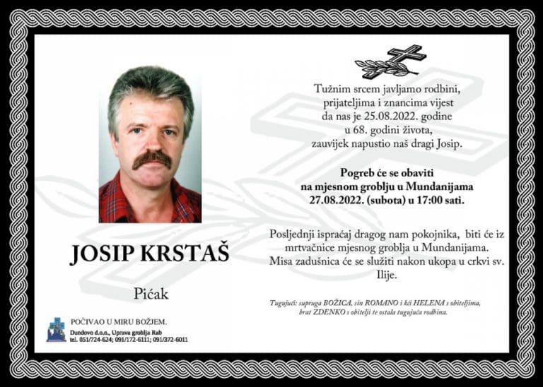 JOSIP KRSTAŠ – Pićak