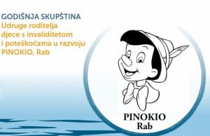 Poziv na godišnju skupštinu Udruge roditelja djece s invaliditetom i poteškoćama u razvoju “Pinokio”