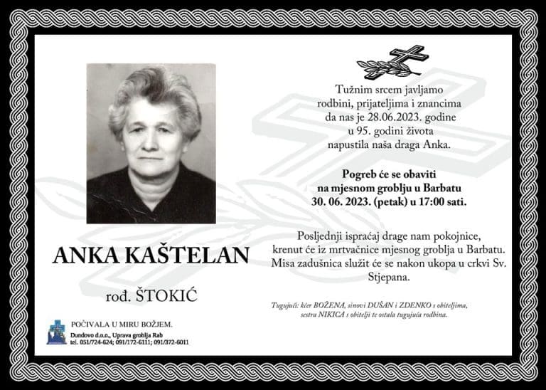 ANKA KAŠTELAN rođ. Štokić
