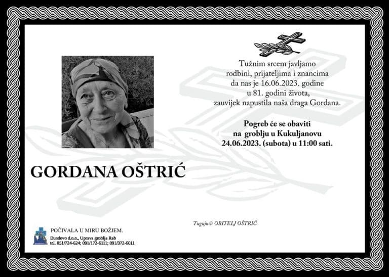 GORDANA OŠTRIĆ