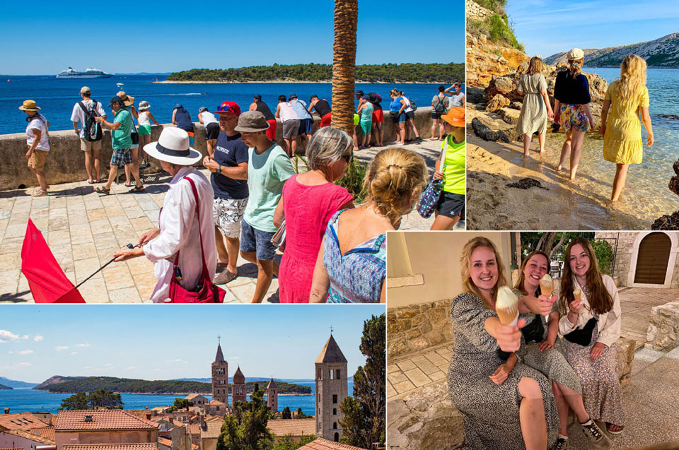 Mlade turistkinje iz Njemačke oduševljene Rabom