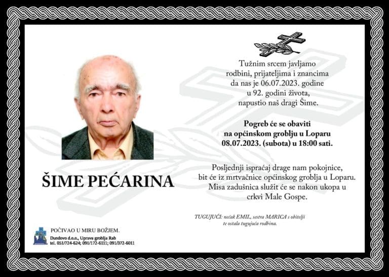 ŠIME PEĆARINA