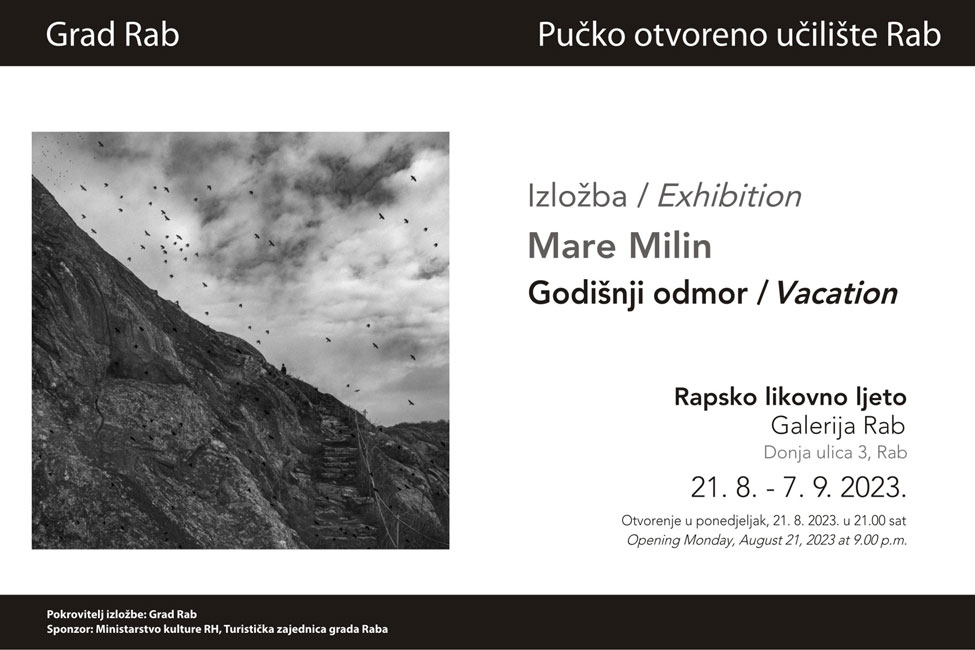 Godišnji odmor – izložba Mare Milin u Galeriji Rab