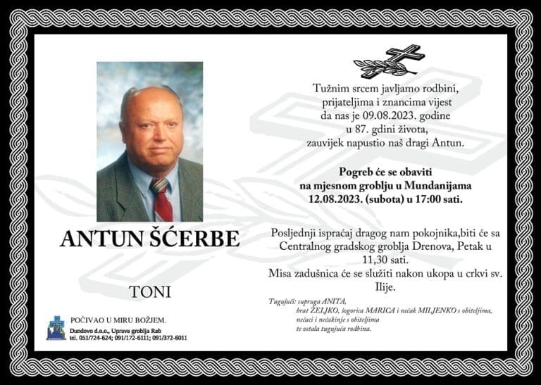 ANTUN ŠĆERBE – Toni