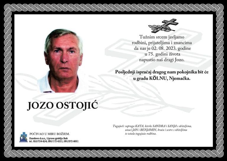 JOZO OSTOJIĆ