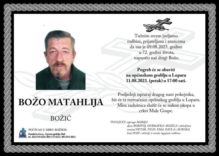BOŽO MATAHLIJA – Božić