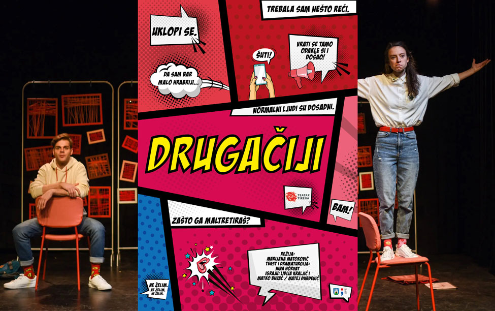 Kazališna predstava za tinejdžere „Drugačiji“ u izvedbi Teatra Tirene