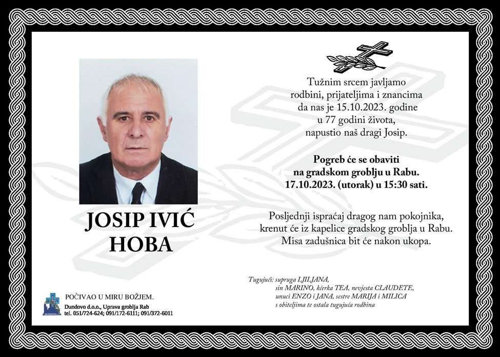 JOSIP IVIĆ – Hoba