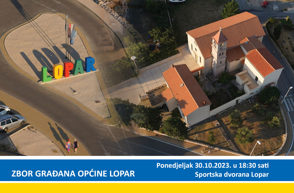 Obavijest o održavanju Zbora građana Općine Lopar Obavijest o održavanju Zbora građana Općine Lopar