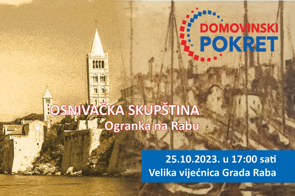 Osnivačka skupština Domovinskog pokreta Ogranka na Rabu Osnivačka skupština Domovinskog pokreta Ogranka na Rabu