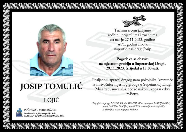 JOSIP TOMULIĆ – Lojić