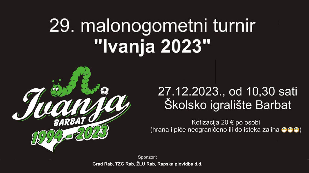 NAJAVA – 29. izdanje Malonogometnog turnira “Ivanja 2023”