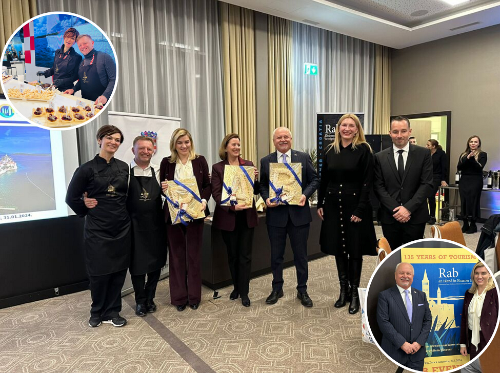 Ministrica Brnjac na predstavljanju turističke i gastro ponude Grada Raba uoči otvorenja sajma u Zürich Ministrica Brnjac na predstavljanju turističke i gastro ponude Grada Raba uoči otvorenja sajma u Zürich