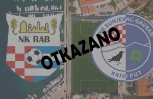 Zbog lošeg vremena odgođene sve utakmice NK Rab ovoga vikenda