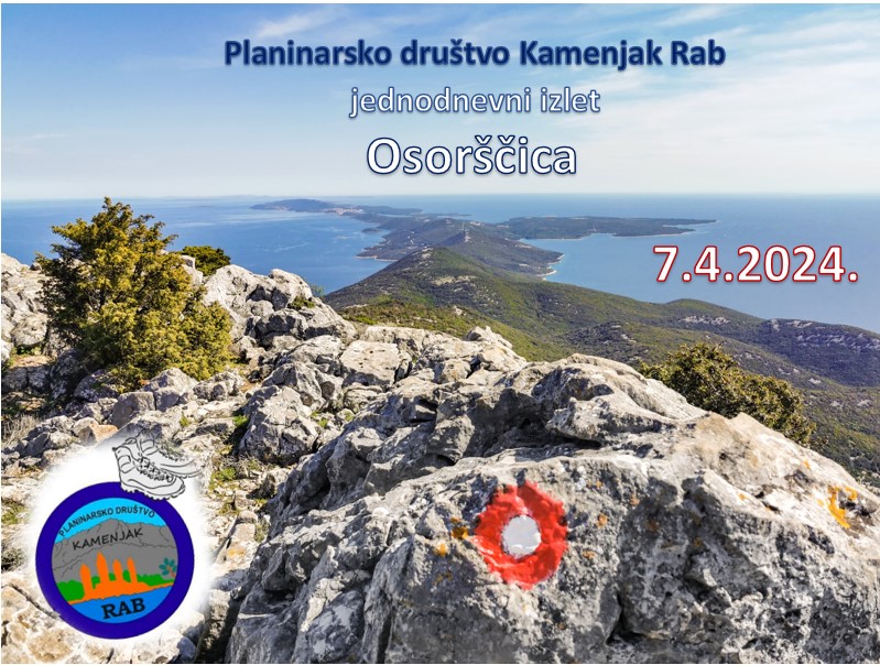 Planinarsko društvo Kamenjak Rab ove nedjelje organizira izlet na Osorščicu