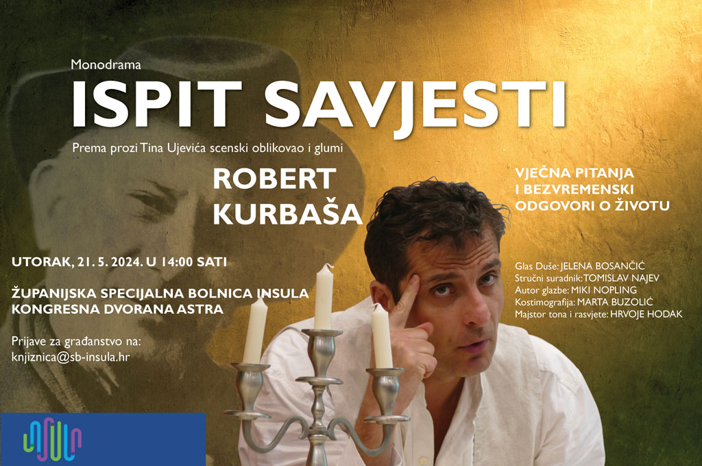 U ŽSB Insula dolazi sjajna monodrama ,,Ispit savjesti”