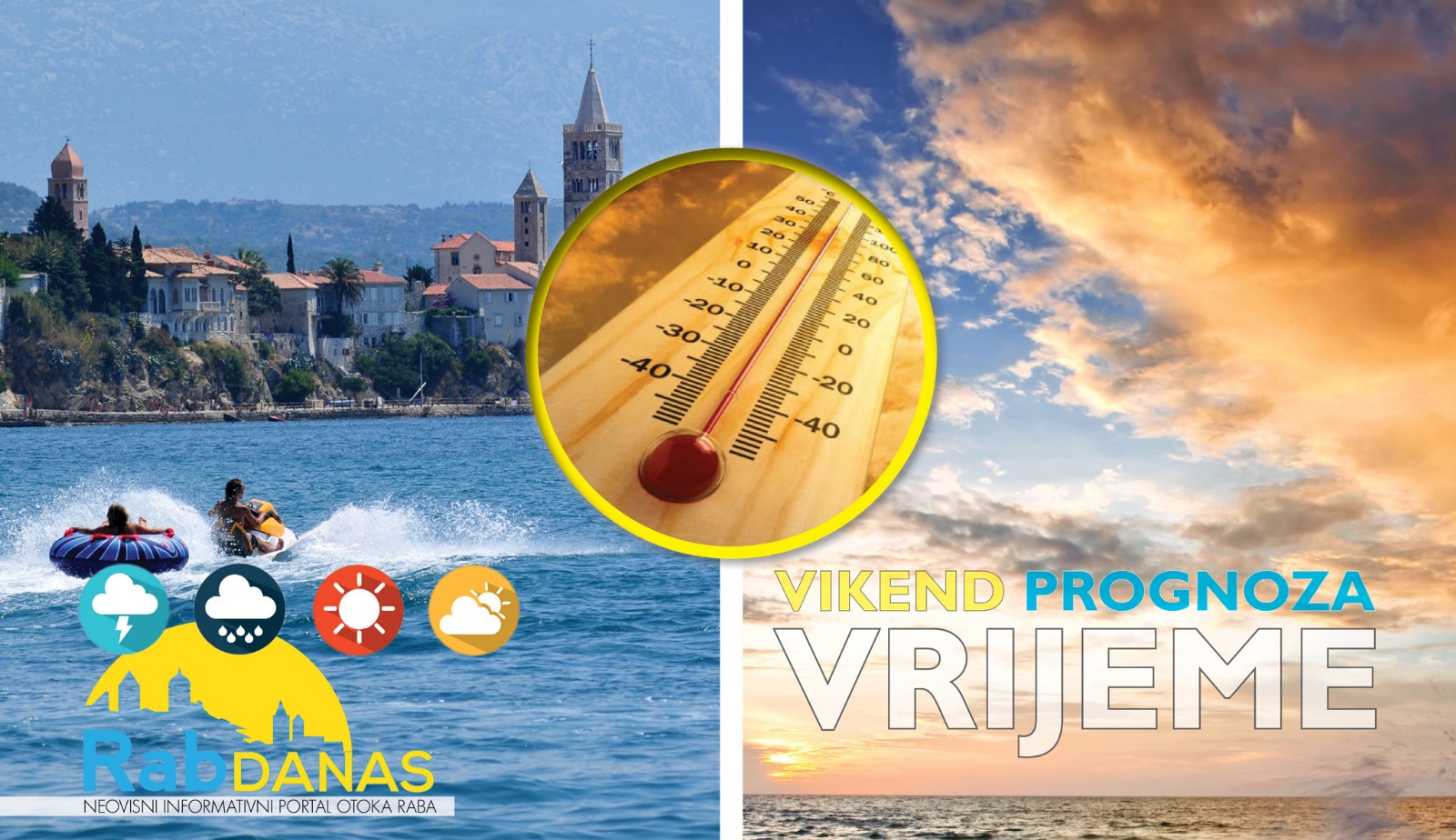 Za vikend pakleno vruće na Rabu, uz iznimno visoke temperature!