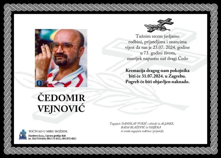 ČEDOMIR VEJNOVIĆ